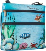 Thumbnail for your product : Anuschka Crossbody with Front RFID Built in Wallet 651 (Little Mermaid) Cross Body Handbags