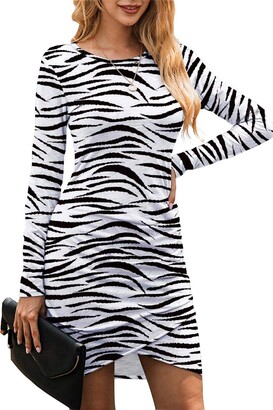 WIHOLL T Shirts for Women Short Sleeve Black and White Striped