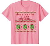 Thumbnail for your product : Dear Santa I Can Explain... Ugly Christmas Sweater T-Shirt