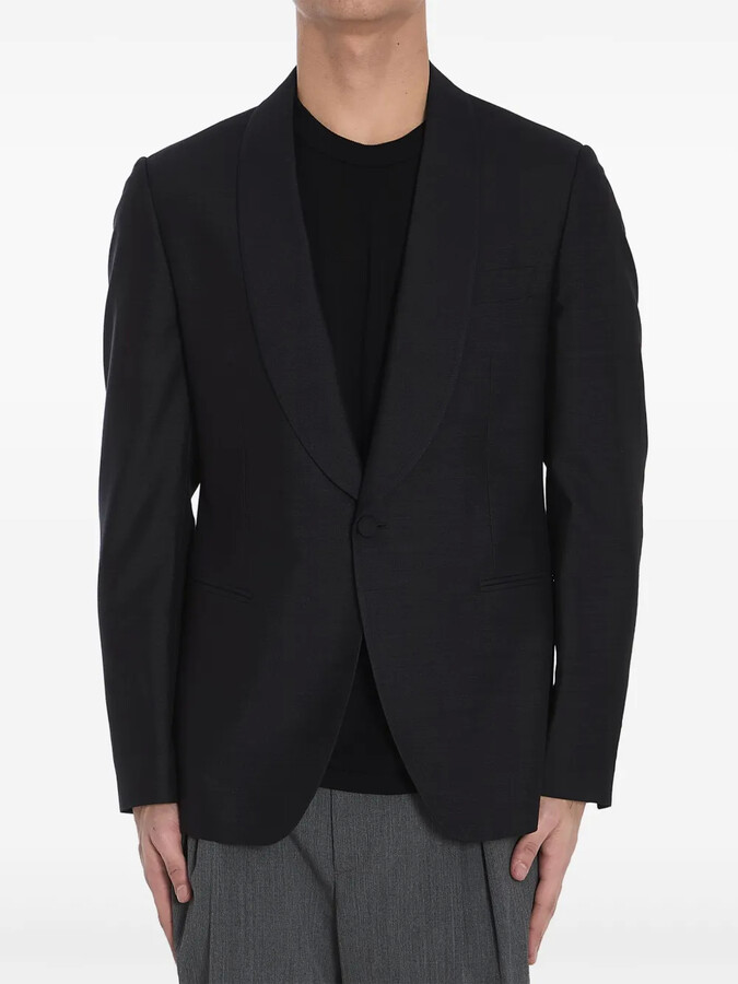 Lardini Single-Breasted Silk Blazer