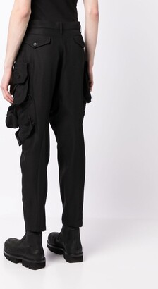 Julius Drop-Crotch Cargo Trousers - ShopStyle Casual Pants