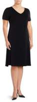 Thumbnail for your product : Vince Camuto Plus Crisscross Knee-Length Dress