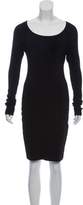Thumbnail for your product : The Row Long Sleeve Scoop Neck Dress Black Long Sleeve Scoop Neck Dress