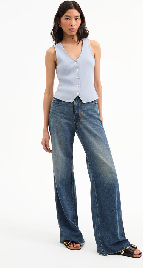 Kasey Mid Rise Wide-Leg Jean