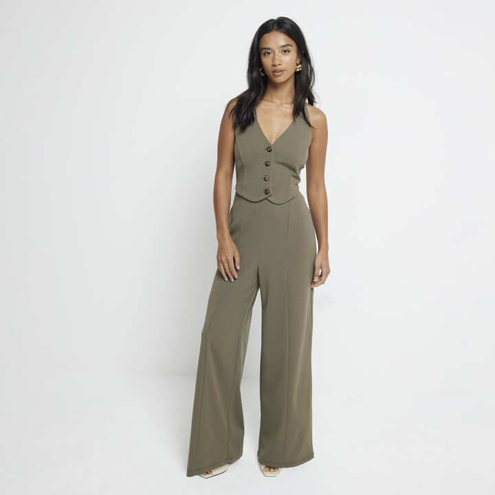 Jumpsuit River Island Waistcoat Women's Waistcoat Jumpsuit