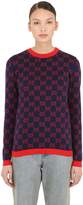 Thumbnail for your product : Gucci LOGO INTARSIA COTTON KNIT SWEATER