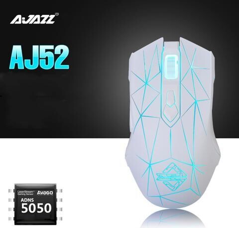 A-jazz Ajazz AJ52 Watcher RGB Backlit Ergonomic Gaming Mouse, 2500 DPI A5050 7 Programmable Buttons Wired Gaming Mice for Windows Mac OS Linux, Competitor...