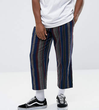 Reclaimed Vintage Inspired Relaxed Trousers In Stripe