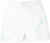 Thumbnail for your product : adidas by Stella McCartney Stripe-Print Track Shorts