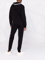 Thumbnail for your product : Karl Lagerfeld Paris Logo-Tape Zipped Hoodie