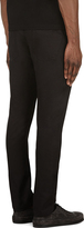 Thumbnail for your product : Rick Owens Black Slim Fit Contour Zip Trousers