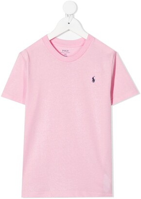 Ralph Lauren Kids Polo Pony embroidered cotton t-shirt