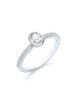 Thumbnail for your product : House of Fraser Bouton Stacker ring oval