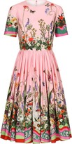 Thumbnail for your product : Dolce & Gabbana Floral-Print Short-Sleeve Midi Dress