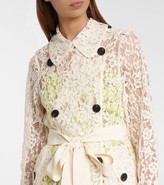 Thumbnail for your product : Self-Portrait Floral lace trench coat