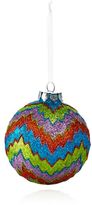 Thumbnail for your product : Bloomingdale's Glitter Zigzag Glass Ball Ornament - 100% Exclusive