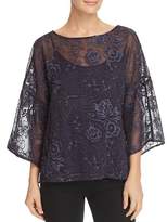 Thumbnail for your product : Vince Camuto Embroidered Drop-Shoulder Top - 100% Exclusive