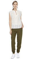 Thumbnail for your product : Rebecca Taylor Sleeveless Ada Embroidered Top