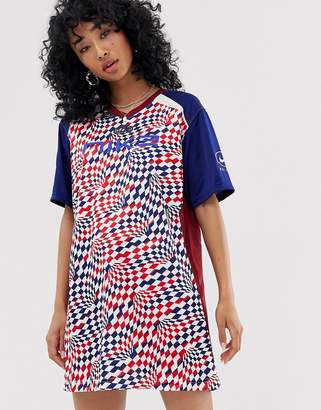 Nike red white and blue soccer jersey dress
