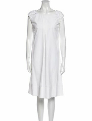Dolce & Gabbana Bateau Neckline Knee-Length Dress