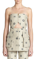 Thumbnail for your product : Stella McCartney Dana Strapless Jacquard Top