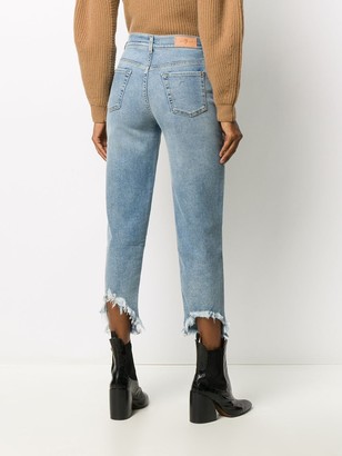 7 For All Mankind High-Waisted Cropped Jeans