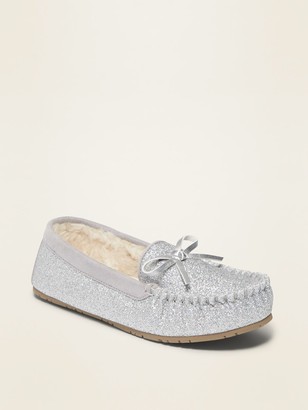 glitter moccasins old navy