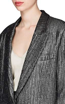 Isabel Marant Women's Datja Metallic Striped Blazer - Silver