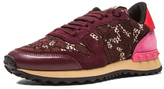 Thumbnail for your product : Valentino Suede & Lace Trainers