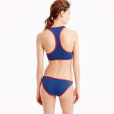 Thumbnail for your product : J.Crew Tipped cropped bikini top