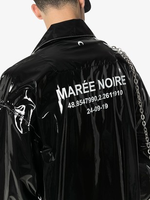 Marine Serre Maree Noire logo trench coat