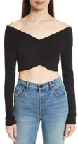 Thumbnail for your product : Opening Ceremony Women's Jersey Off The Shoulder Crop Top