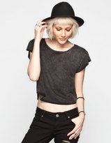 Thumbnail for your product : Full Tilt Mineral Wash Womens Crop Tee