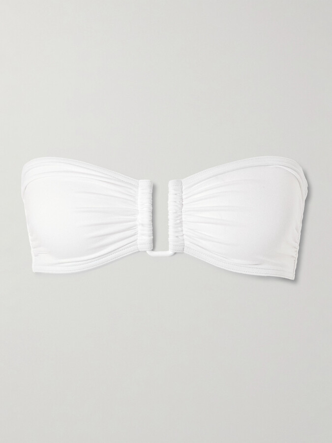 Eres Les Permanents Show Bandeau Bikini Top - White