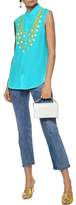 Thumbnail for your product : Moschino Printed Silk Crepe De Chine Top