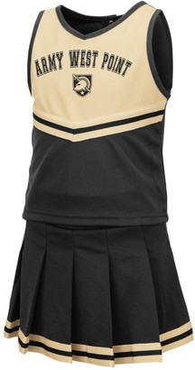 Colosseum Girls Toddler Black Army Black Knights Pinky Cheer Dress