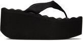 Thumbnail for your product : Alexander Wang Black Warp Flip Flop Sandals