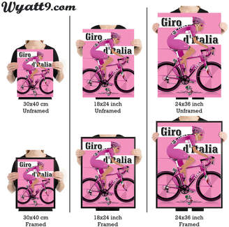 Wyatt9 Giro D'italia Grand Tour Bike Poster Wall Art Print