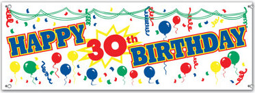 The Party Aisle Happy Birthday Banner