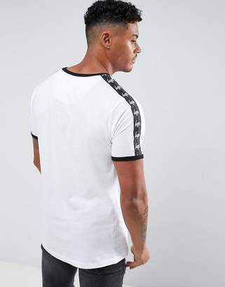 Hype T-Shirt In White With Taping