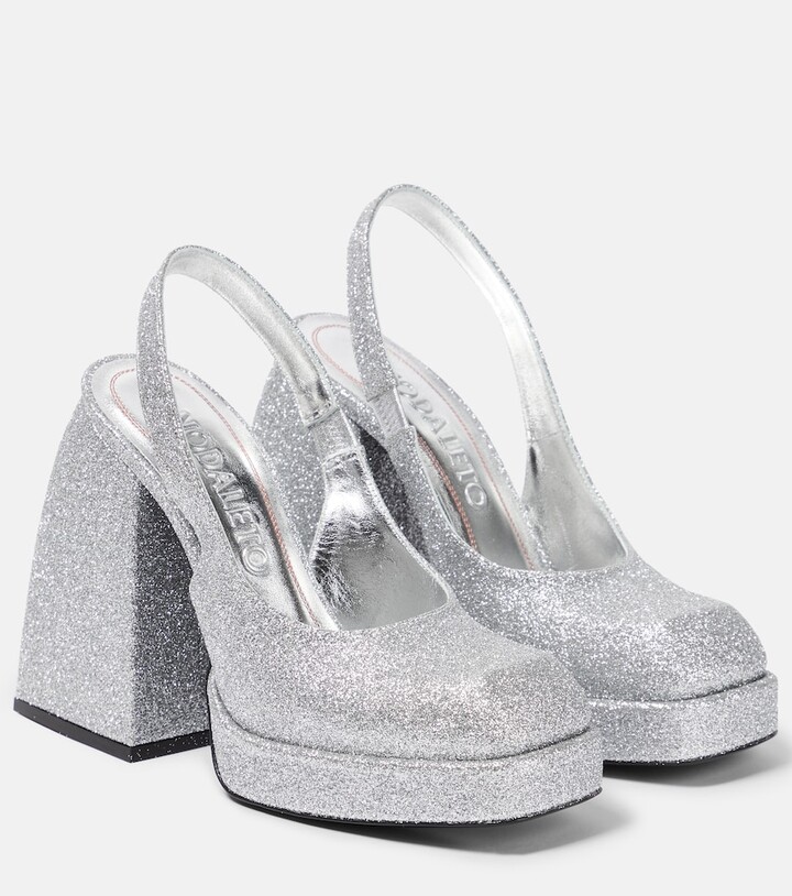 Glitter Platform Heels | ShopStyle