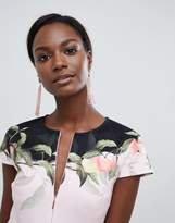 Thumbnail for your product : Ted Baker Antana Skater Dress in Peach Blossom Print