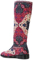 Thumbnail for your product : Leandra Medine Printed Knee-Length Boots