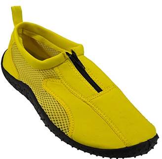Rockin Footwear Unisex Rockin Aqua Neon Zippers Water Shoe