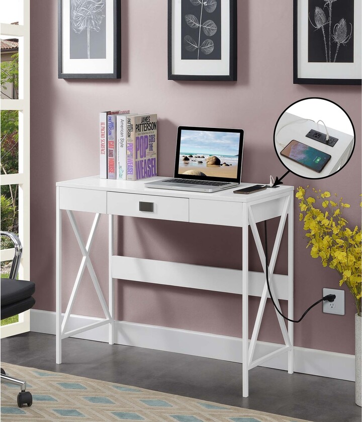 Carbon Loft Ehrlich 36 " Desk with Charging Station and Drawer ShopStyle