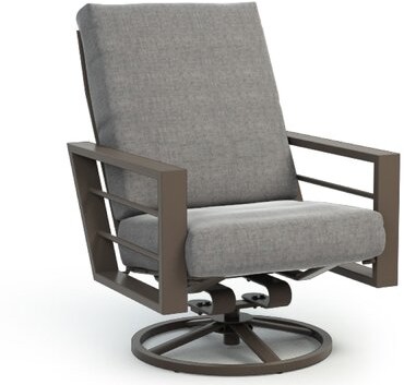 Back Rocker Swivel Patio Chair, High Back Swivel Patio Chairs With Cushions