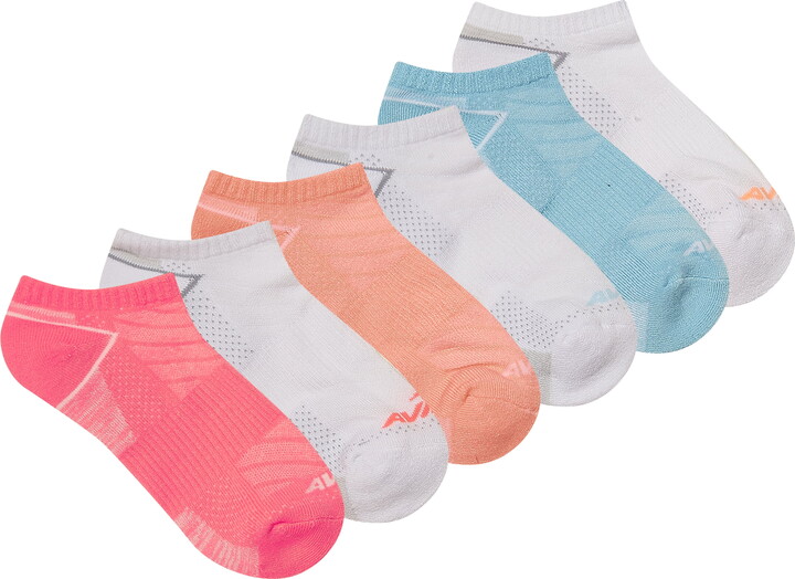 Avia Women’s All Sport Cushion No Show Socks, 6-Pack
