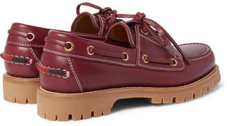 Gucci Leather Boat Shoes