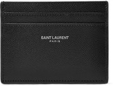 Thumbnail for your product : Saint Laurent Pebble-Grain Leather Cardholder - Men - Black