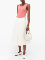 Thumbnail for your product : Sara Lanzi Scoop-back Knitted Tank Top - Coral